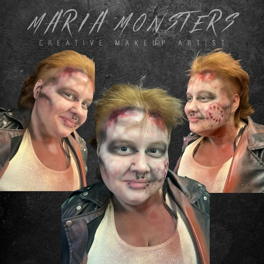 Fresh bite. Still warm.

This haunt-style makeup was created using an Iwata Eclipse Airbrush, EBA Performance Endura Alcohol-Activated Paints, and the Mehron Paradise AQ Paint Palette &mdash; finished with Mehron Thick Blood for that perfect fresh-te