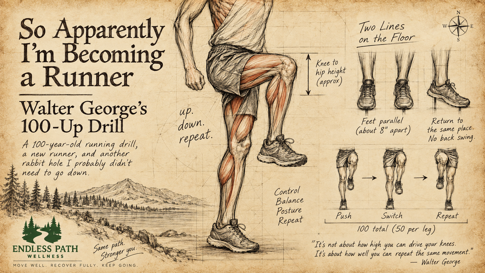 So Apparently I’m Becoming a Runner — Walter George’s 100-Up Drill