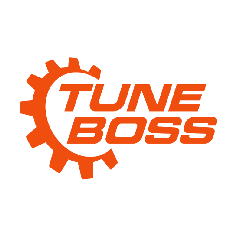 Orange gear with the words "Tune Boss" in bold orange letters.