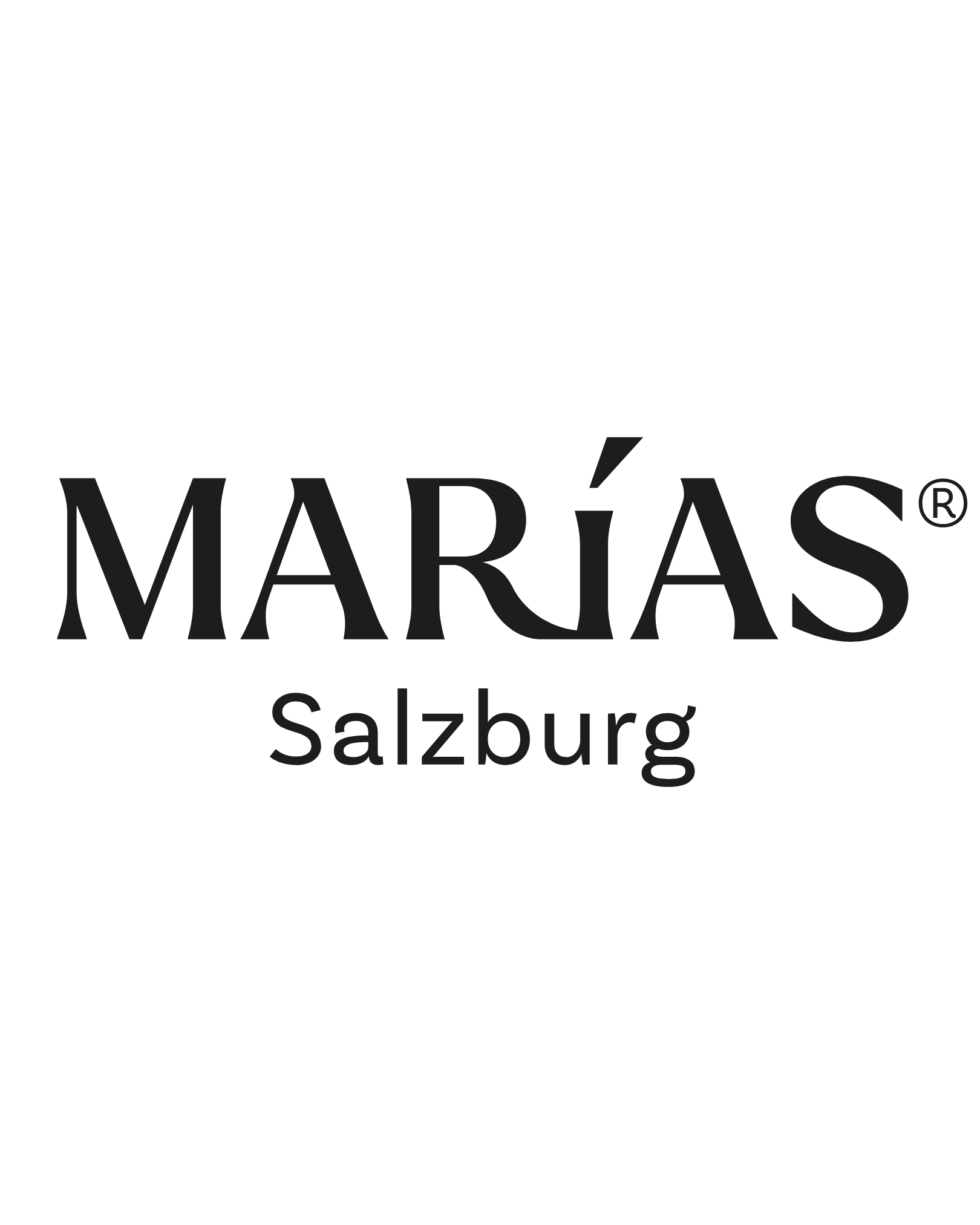 Logo text reading 'Marías Salzburg' in black on a white background.