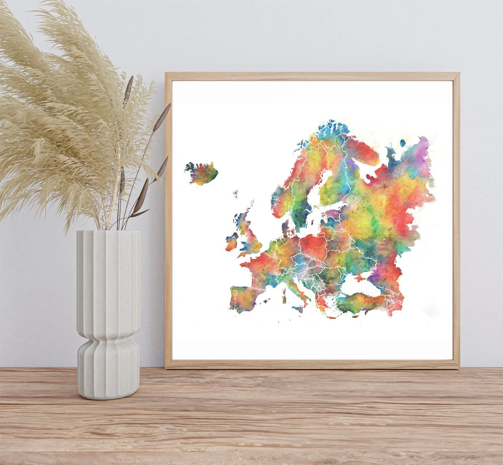 Europe - Watercolour Map Series