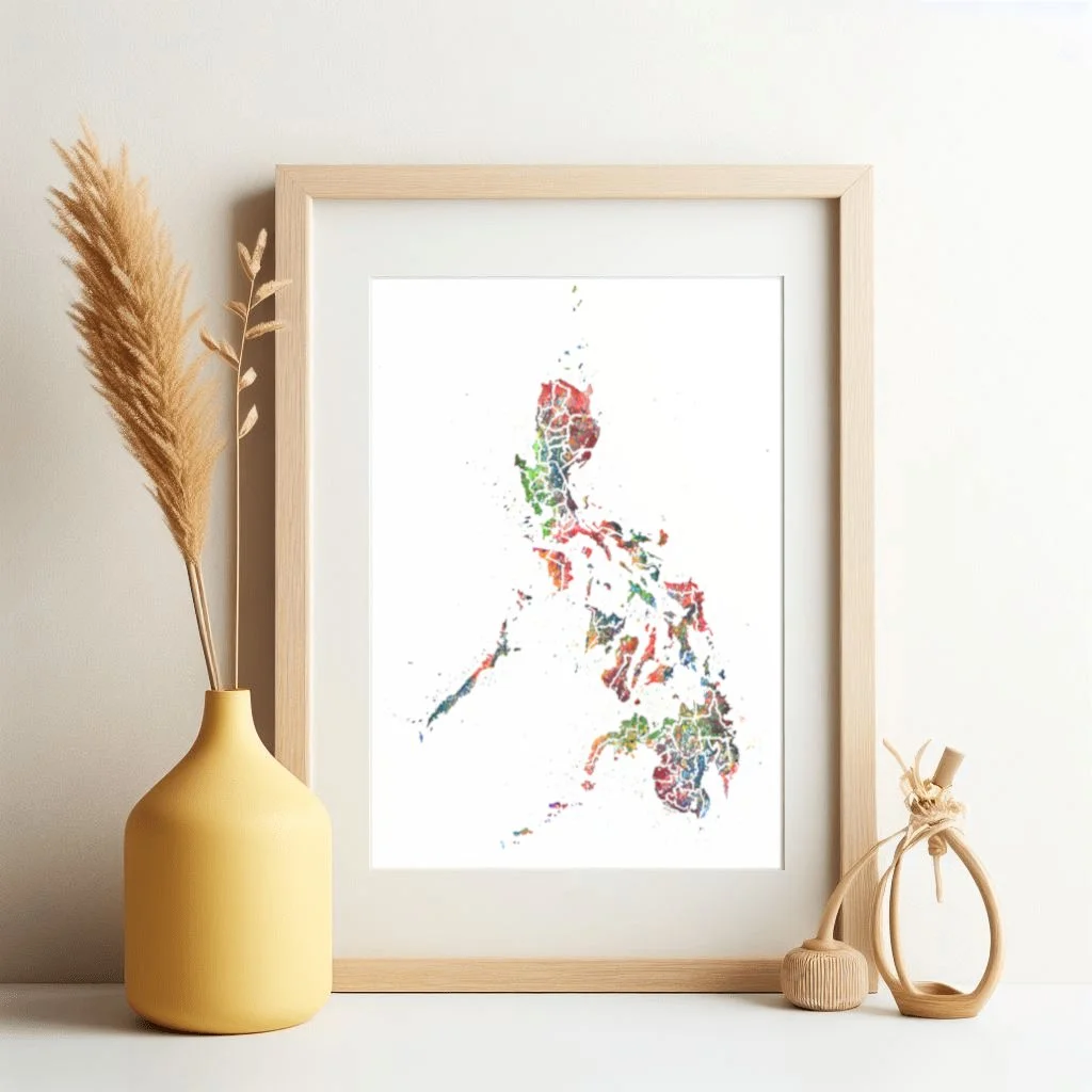 The Philippines - Watercolour Maps Series