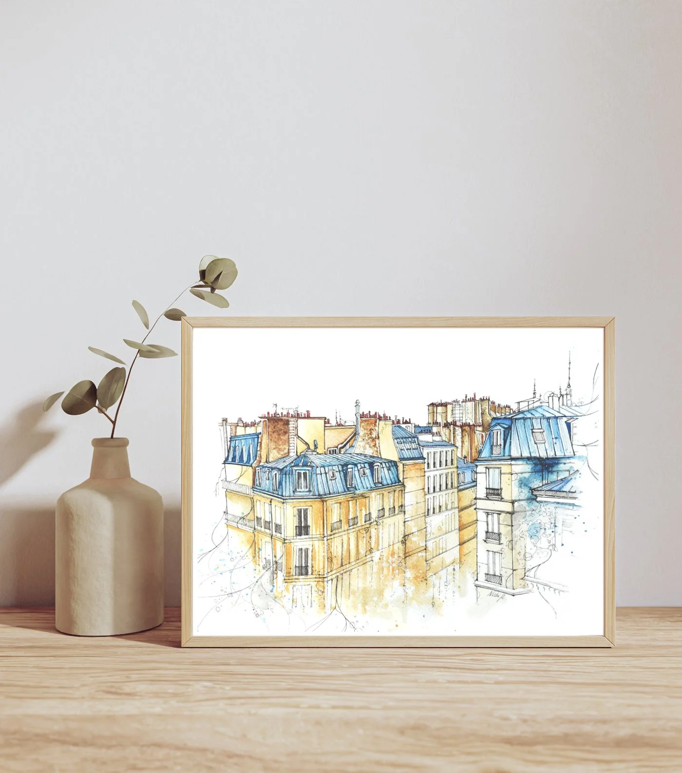 Rooftops in Paris, France