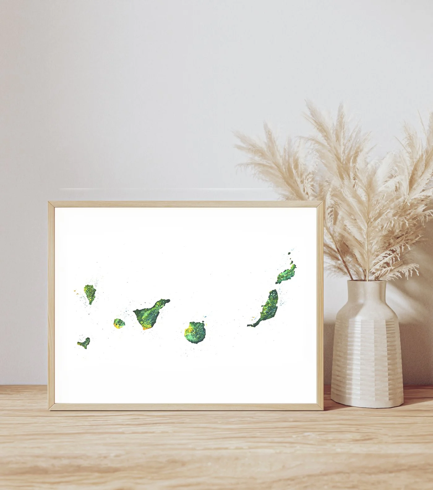 The Canaries - Watercolour Maps Series