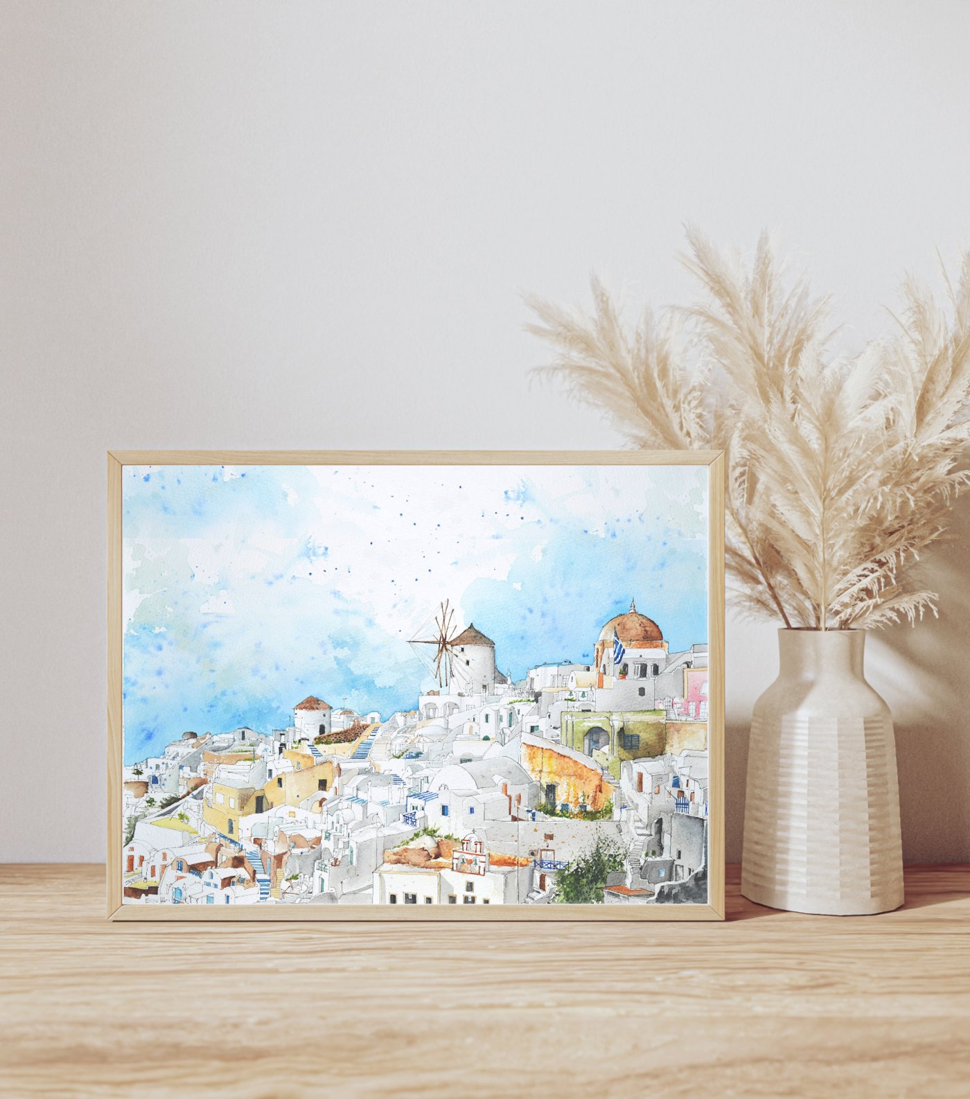 Oia Town in Santorini, Greek Aegean Islands, Greece