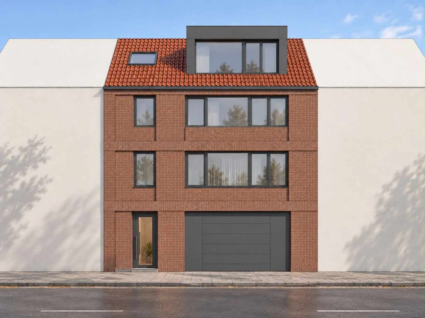 Bouw van twee appartementen