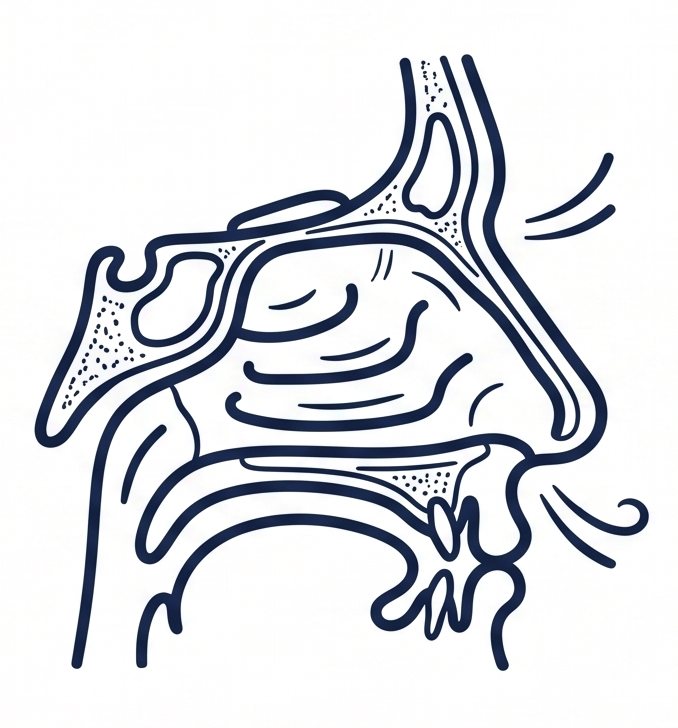 Outline of a human head with a speech bubble containing exclamation marks, indicating a warning or alert about speech or communication.