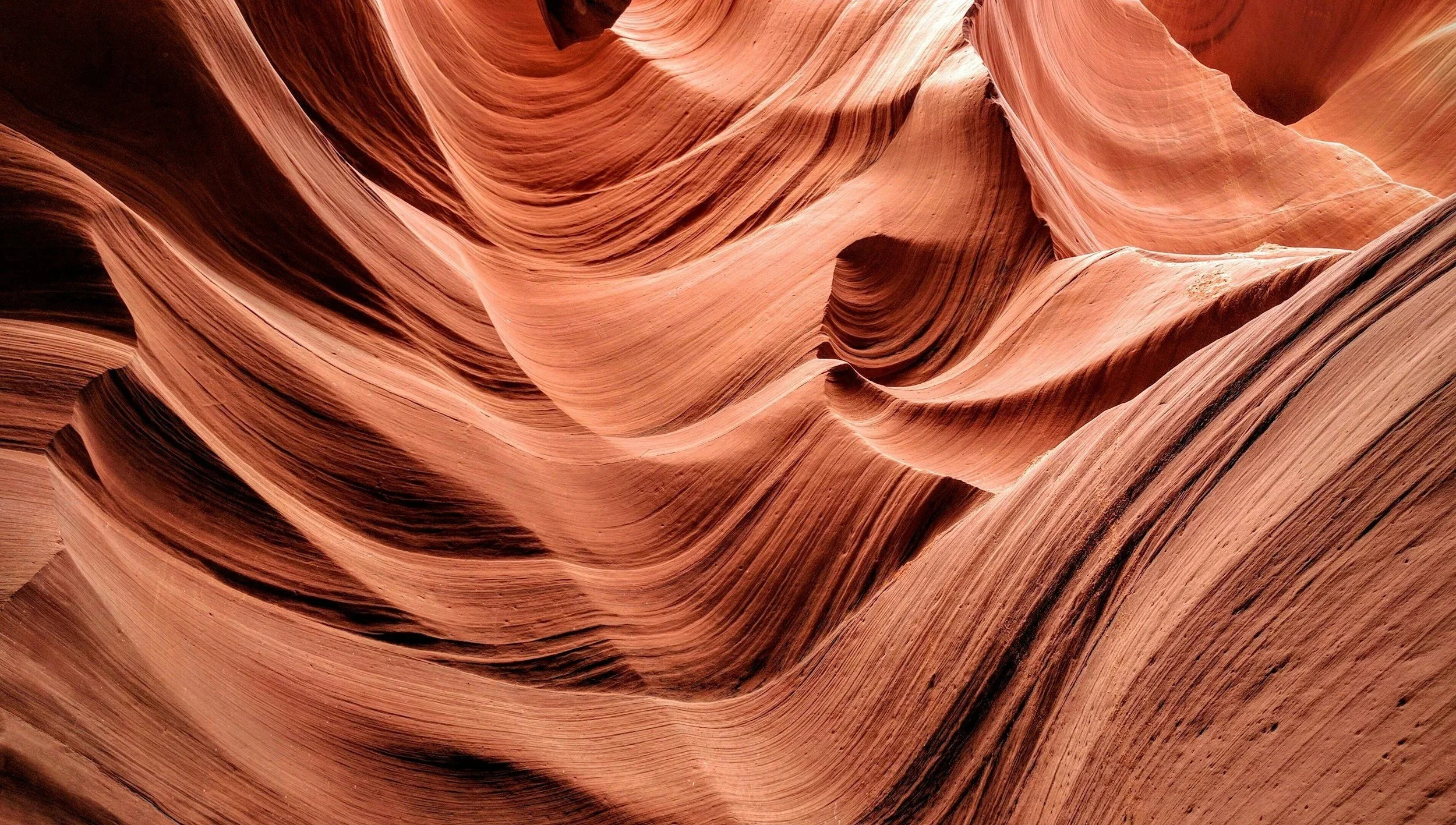 Scenic view of Antelope Canyon, symbolizing how Elaine helps organizations navigate complex sustainability challenges. 

