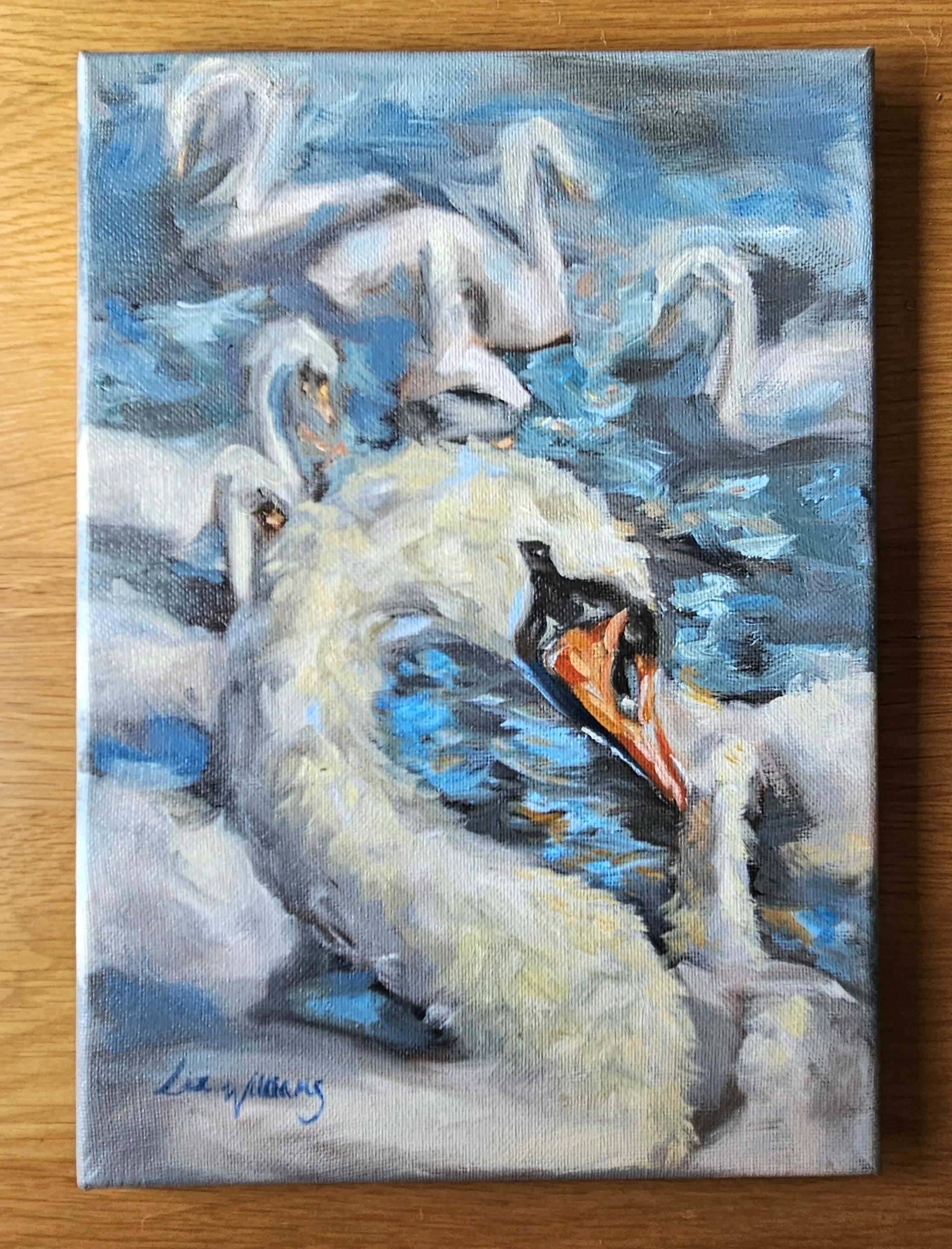 Eye of the Swan - Original Oil Painting