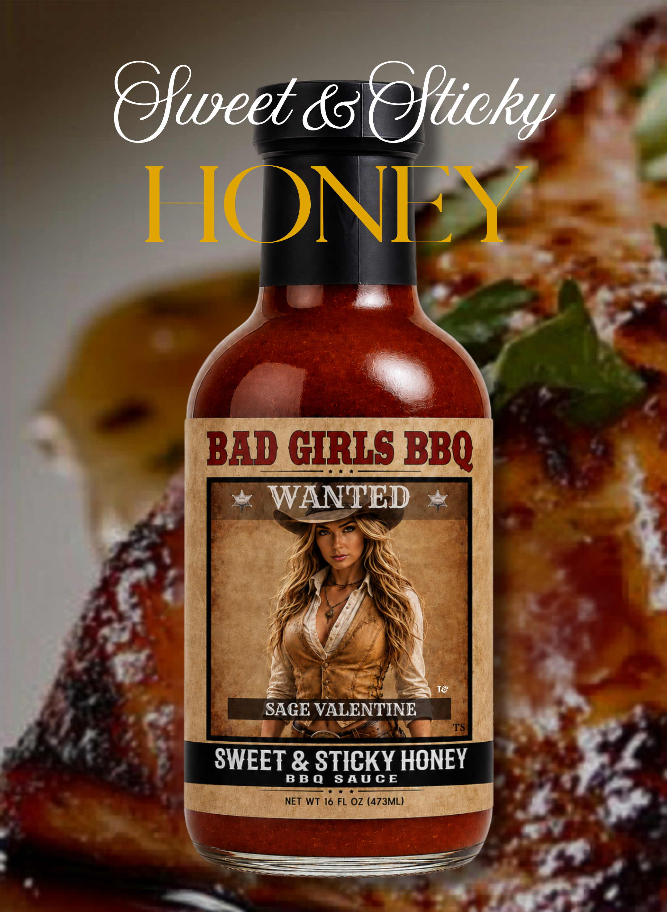 Sage Valentine ~ Sweet & Sticky Honey BBQ Sauce