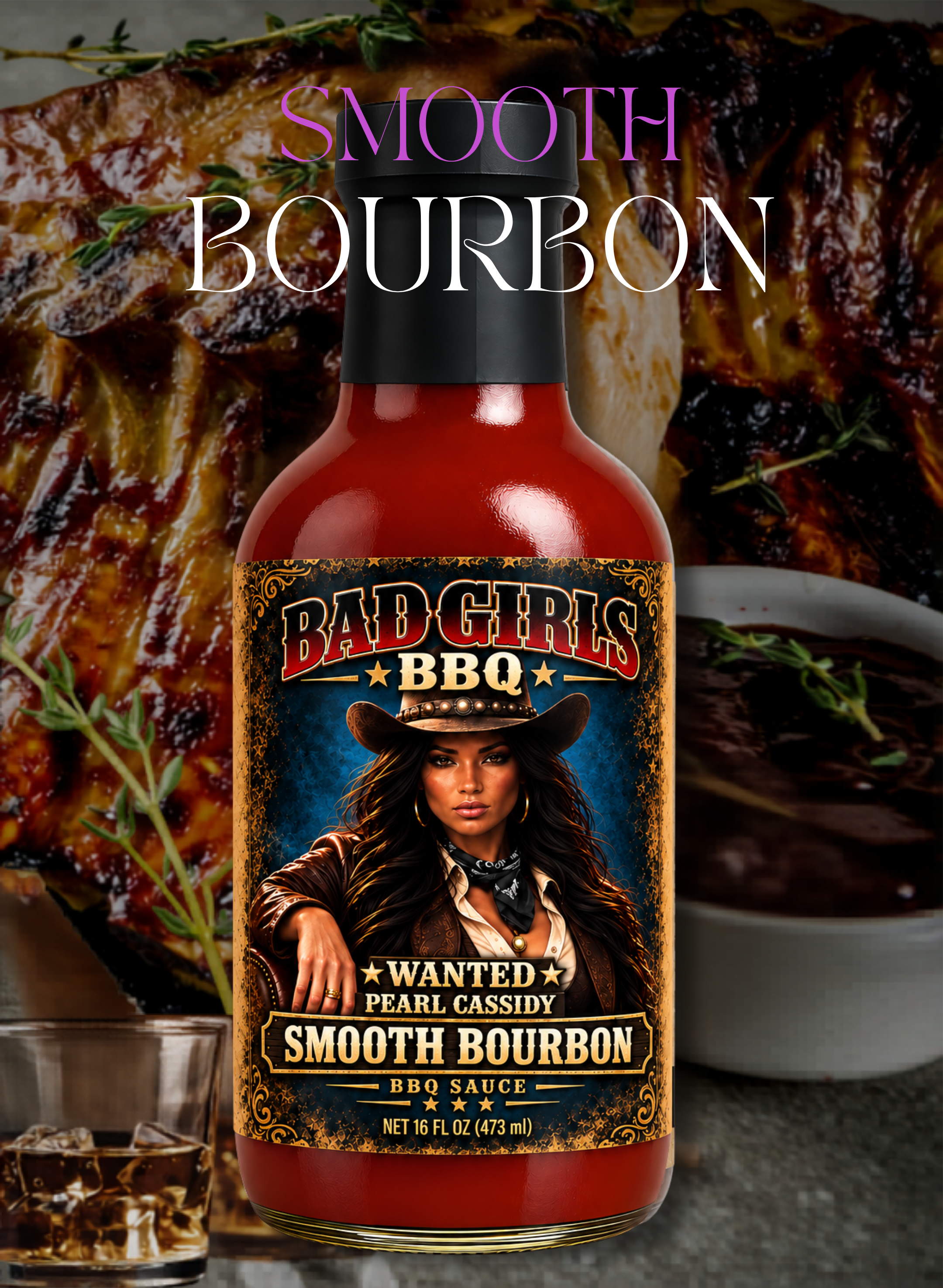 Pearl Cassidy ~ Smooth Bourbon BBQ Sauce