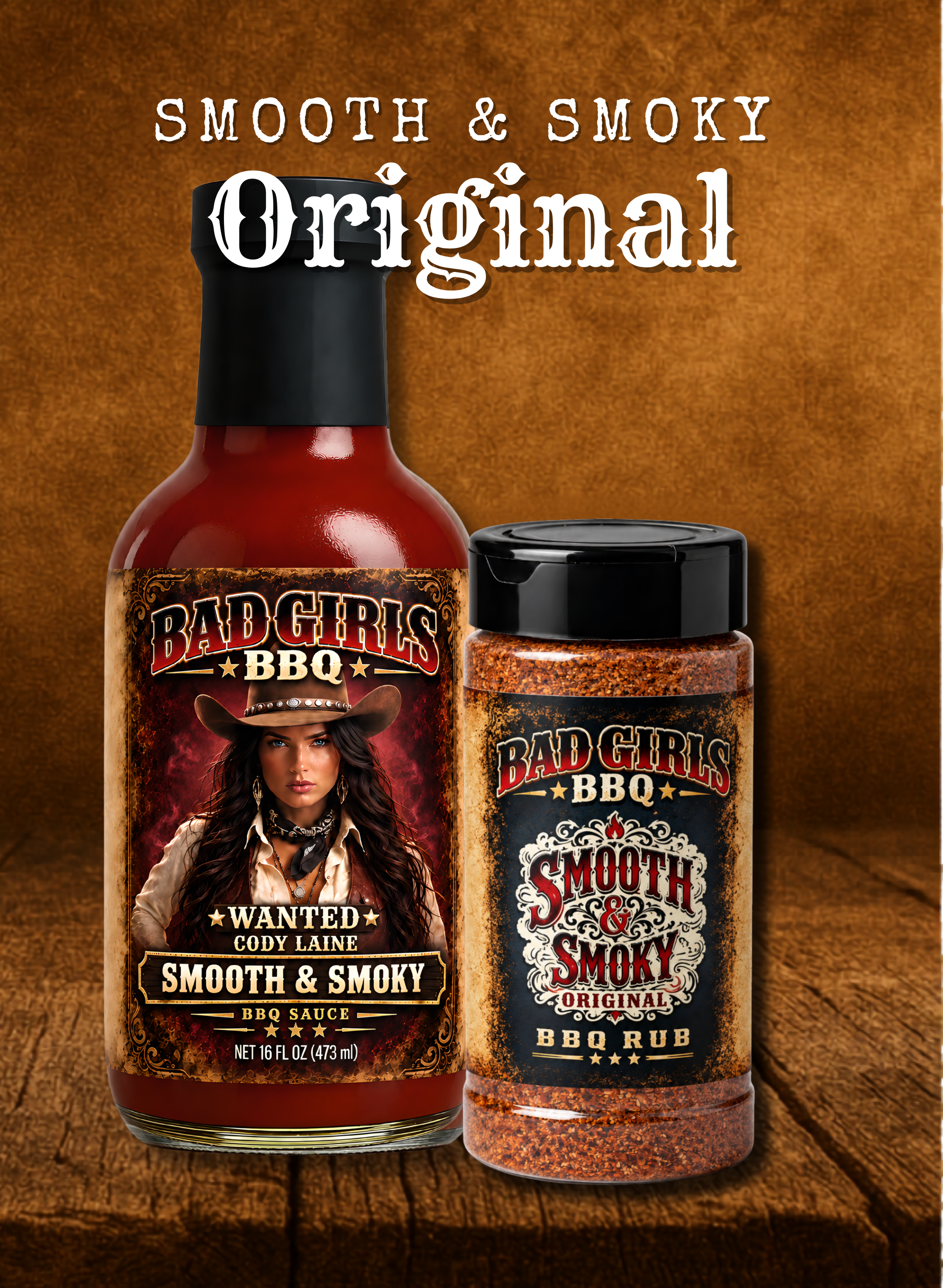 Cody Laine ~ Smooth & Smoky Sauce + Rub Set