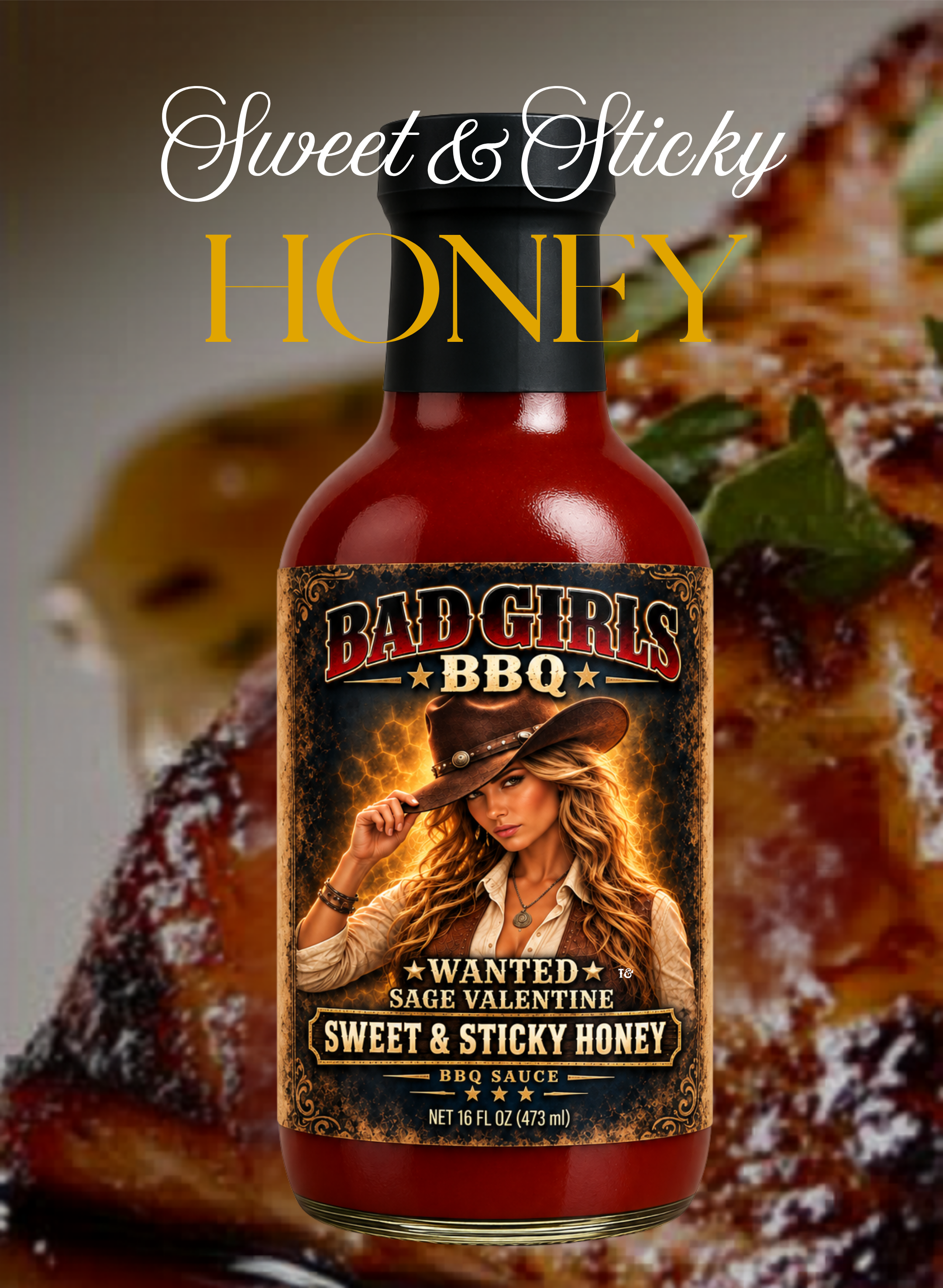 Sage Valentine ~ Sweet & Sticky Honey BBQ Sauce