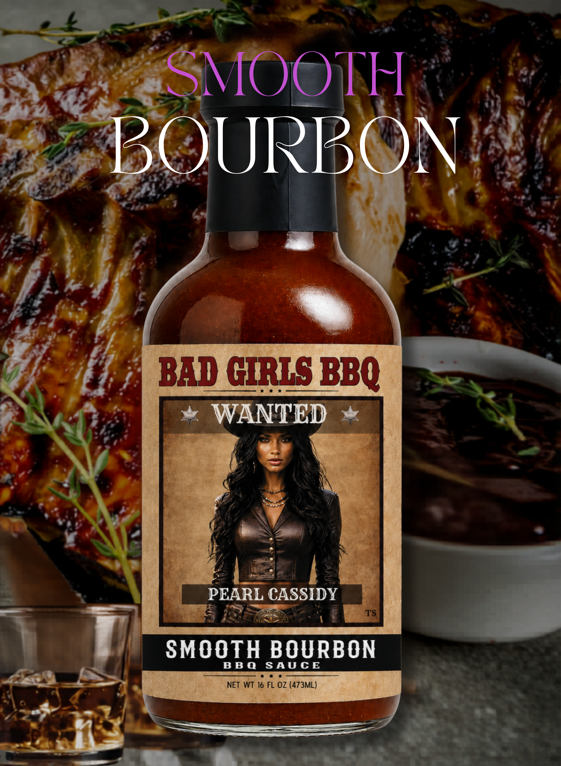 Pearl Cassidy ~ Smooth Bourbon BBQ Sauce
