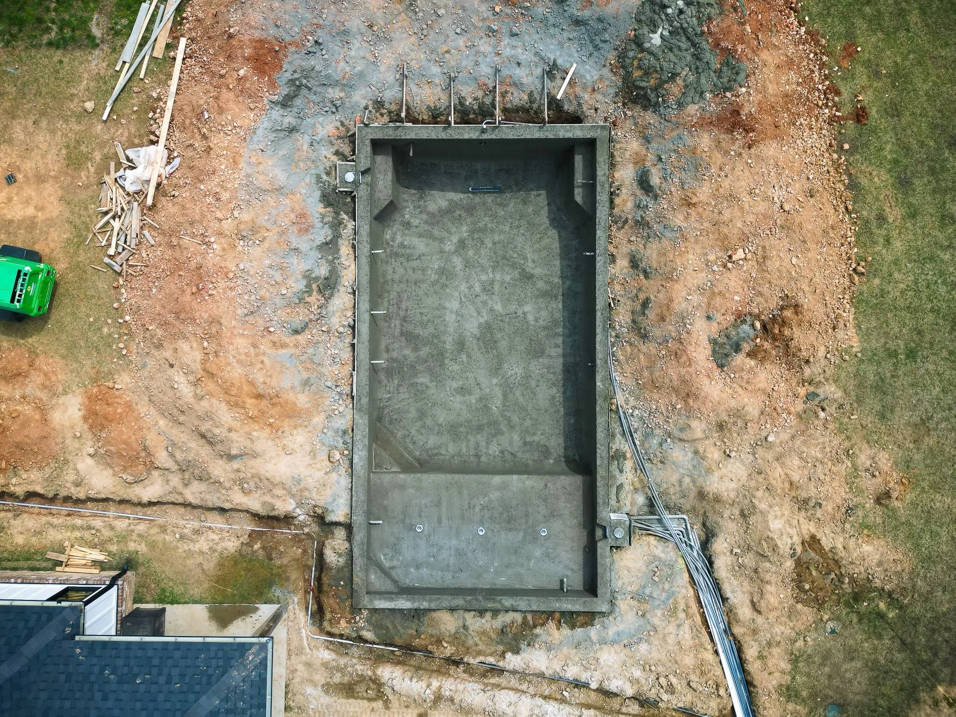 custom pool site excavation