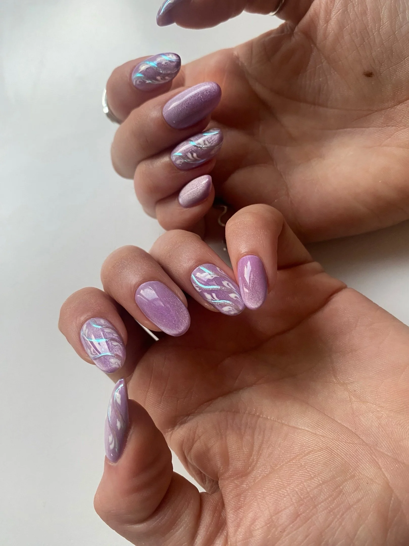 Russian Gel manicure with nail art