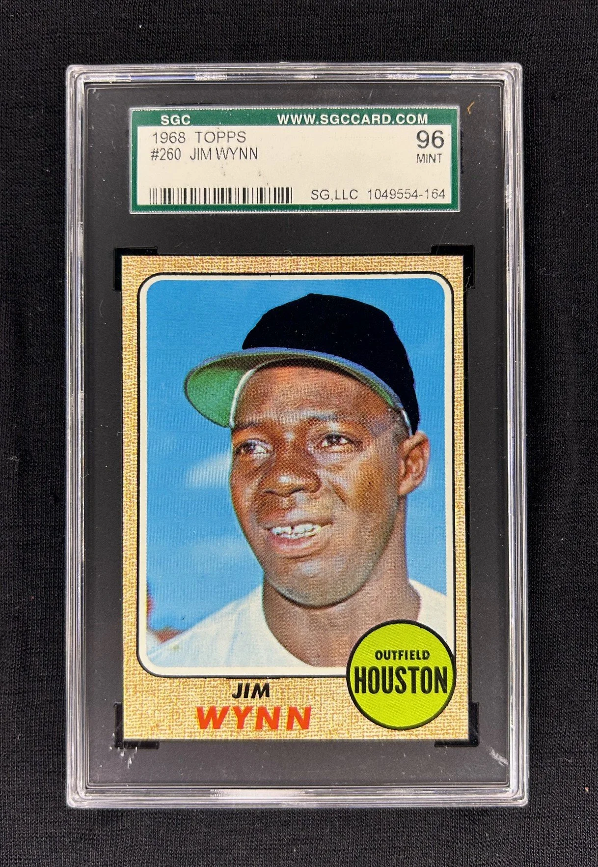 5x7: 1968 Topps #260, SGC 9 - Jim Wynn (Houston Astros)
