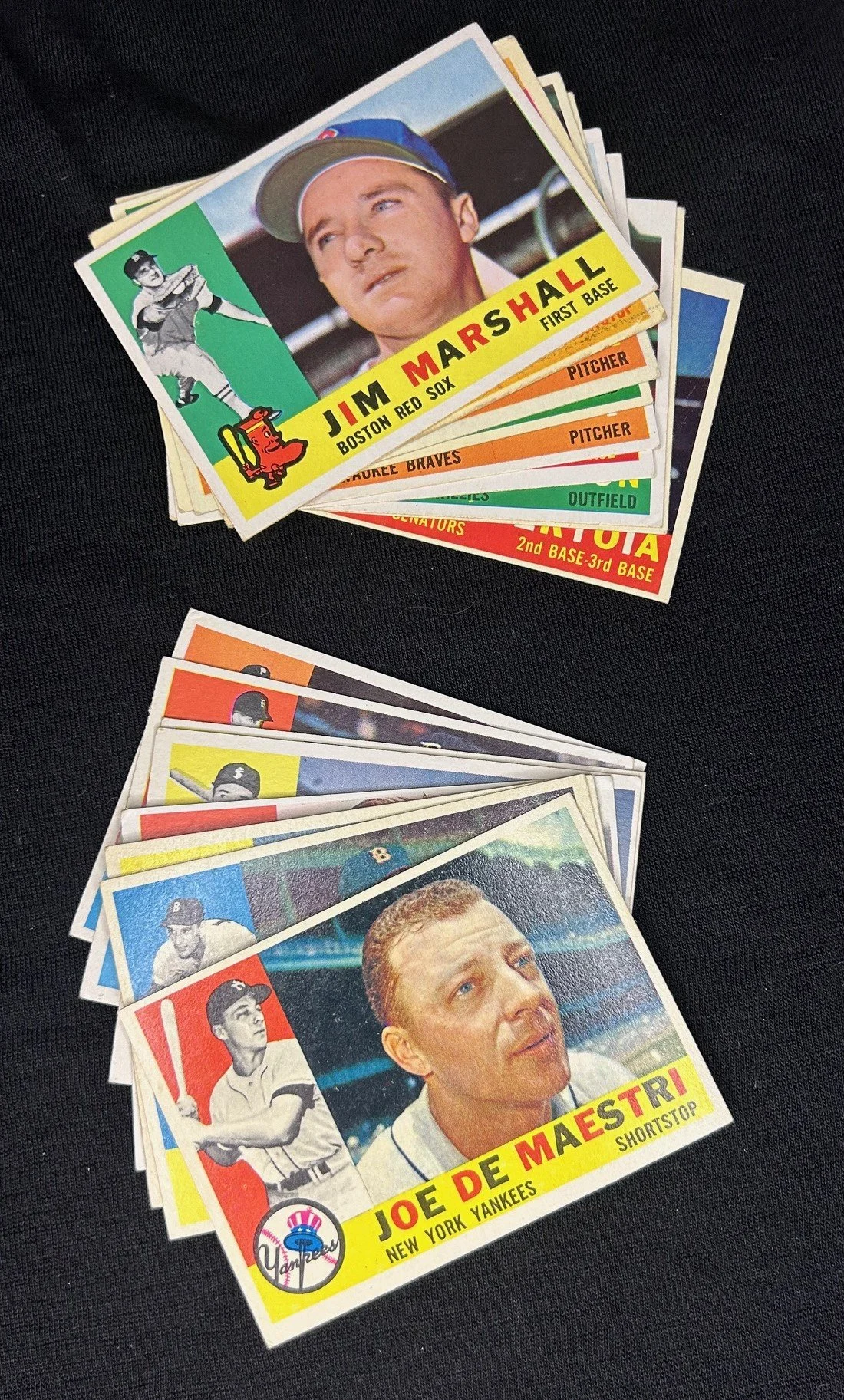 5x3: Lot of (18) 1960 Topps Commons, Mostly Excellent Condition