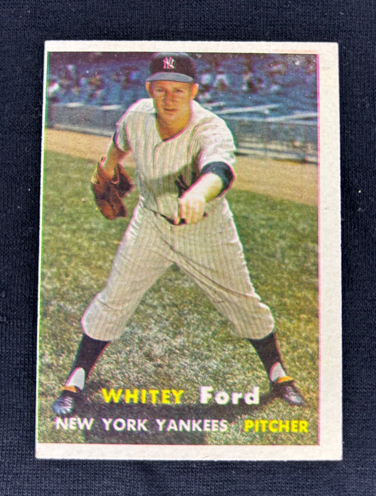 5x2: 1957 Topps #25 - HOF Whitey Ford (New York Yankees), VG