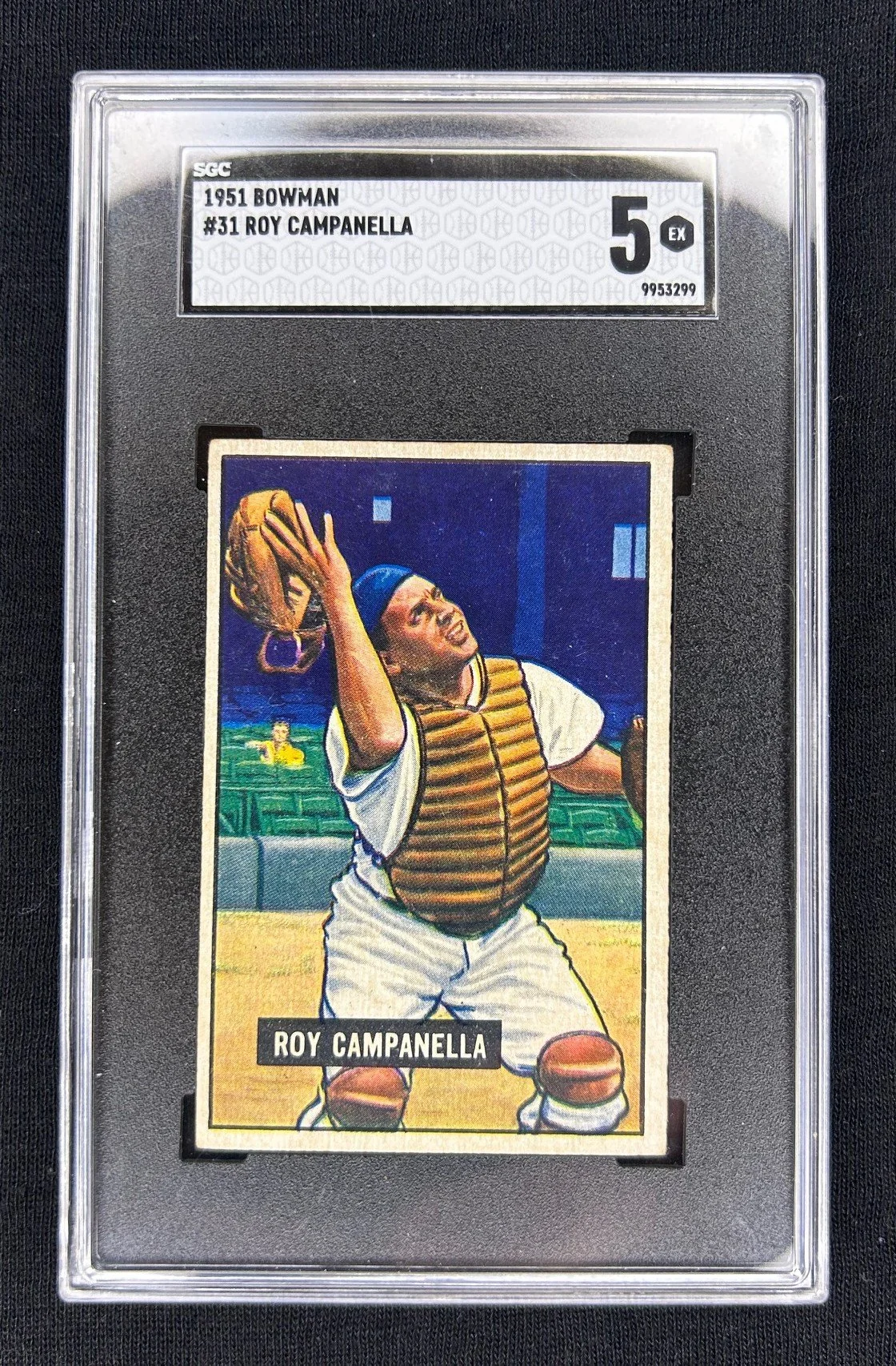 5x4: 1951 Bowman #31, SGC 5 - HOF Roy Campanella (Brooklyn Dodgers)