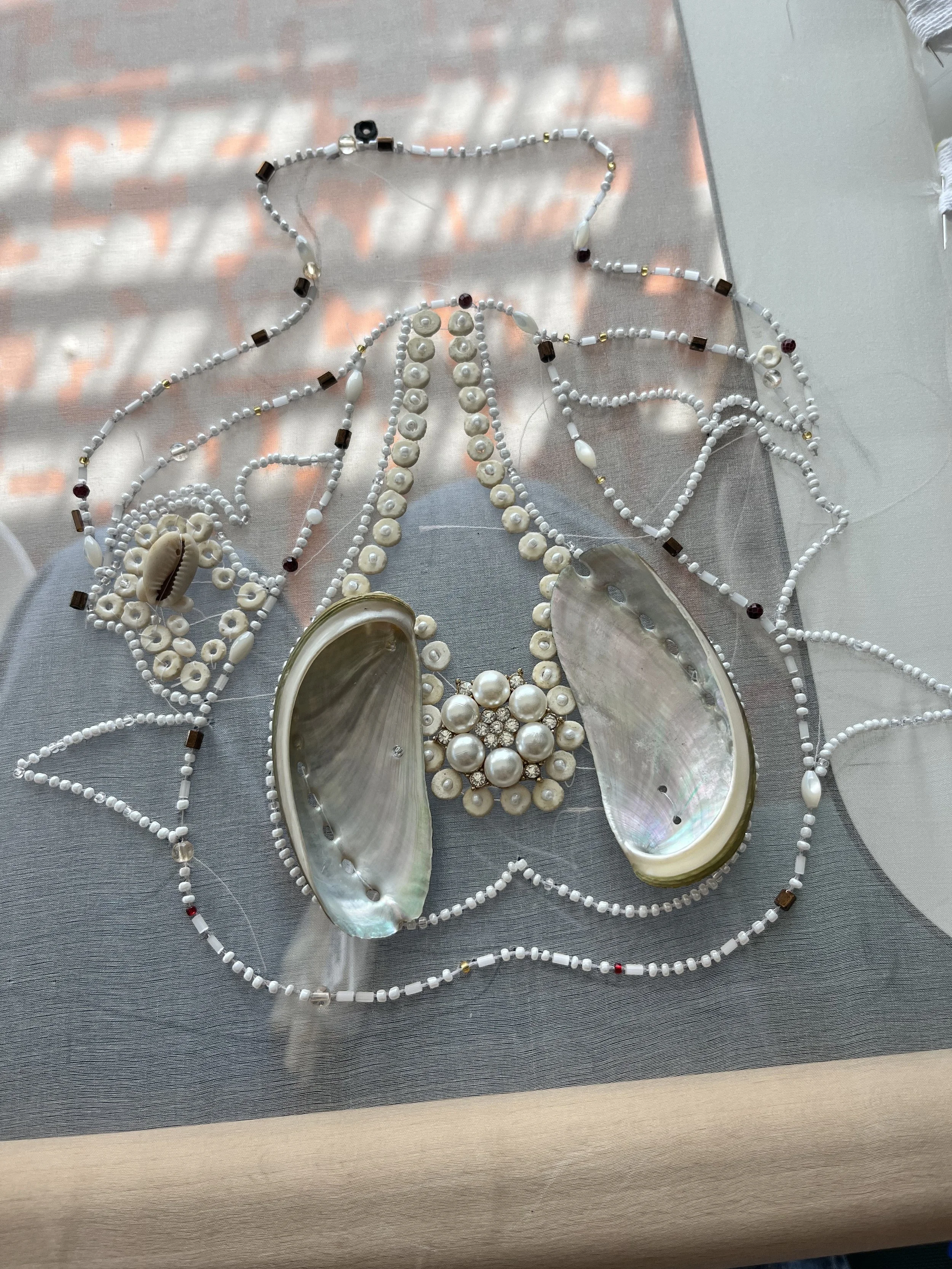 WIP of a piece inspired by stingray skeletons