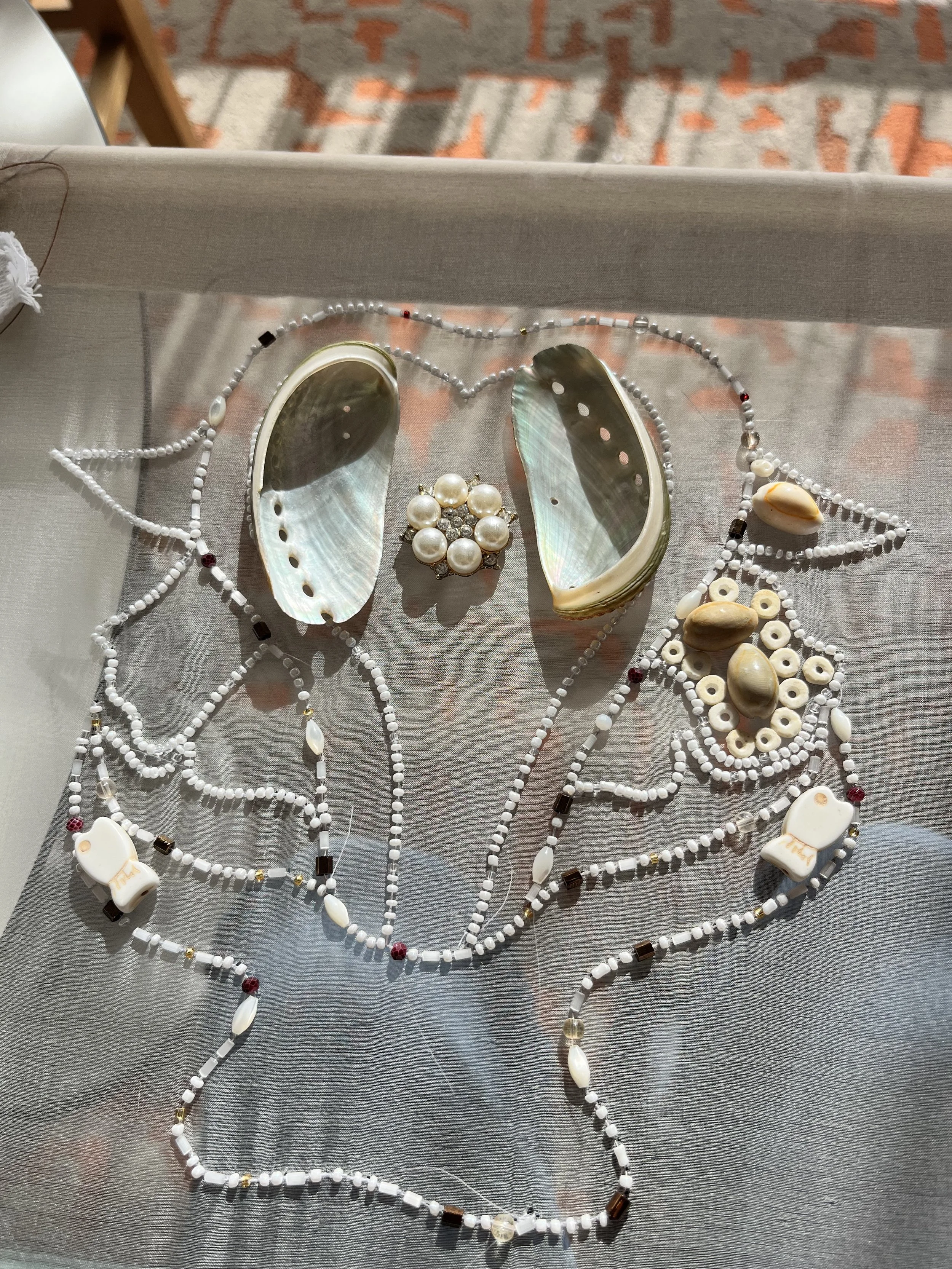 WIP of a piece inspired by stingray skeletons