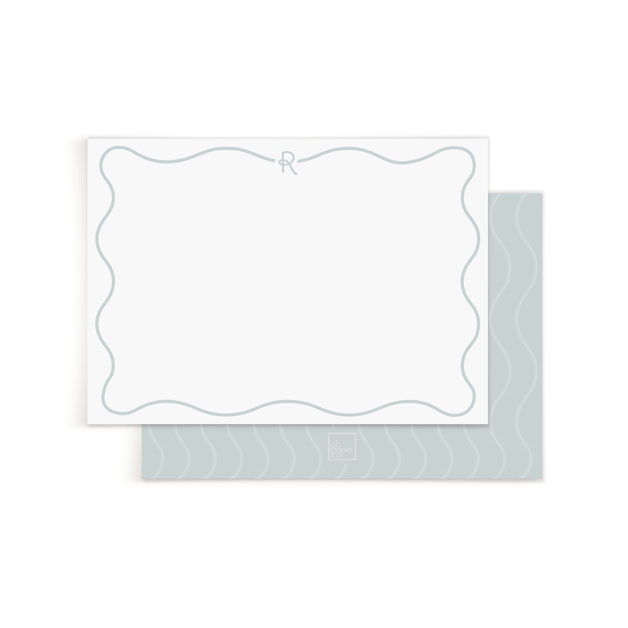 Wavy Initial Stationery