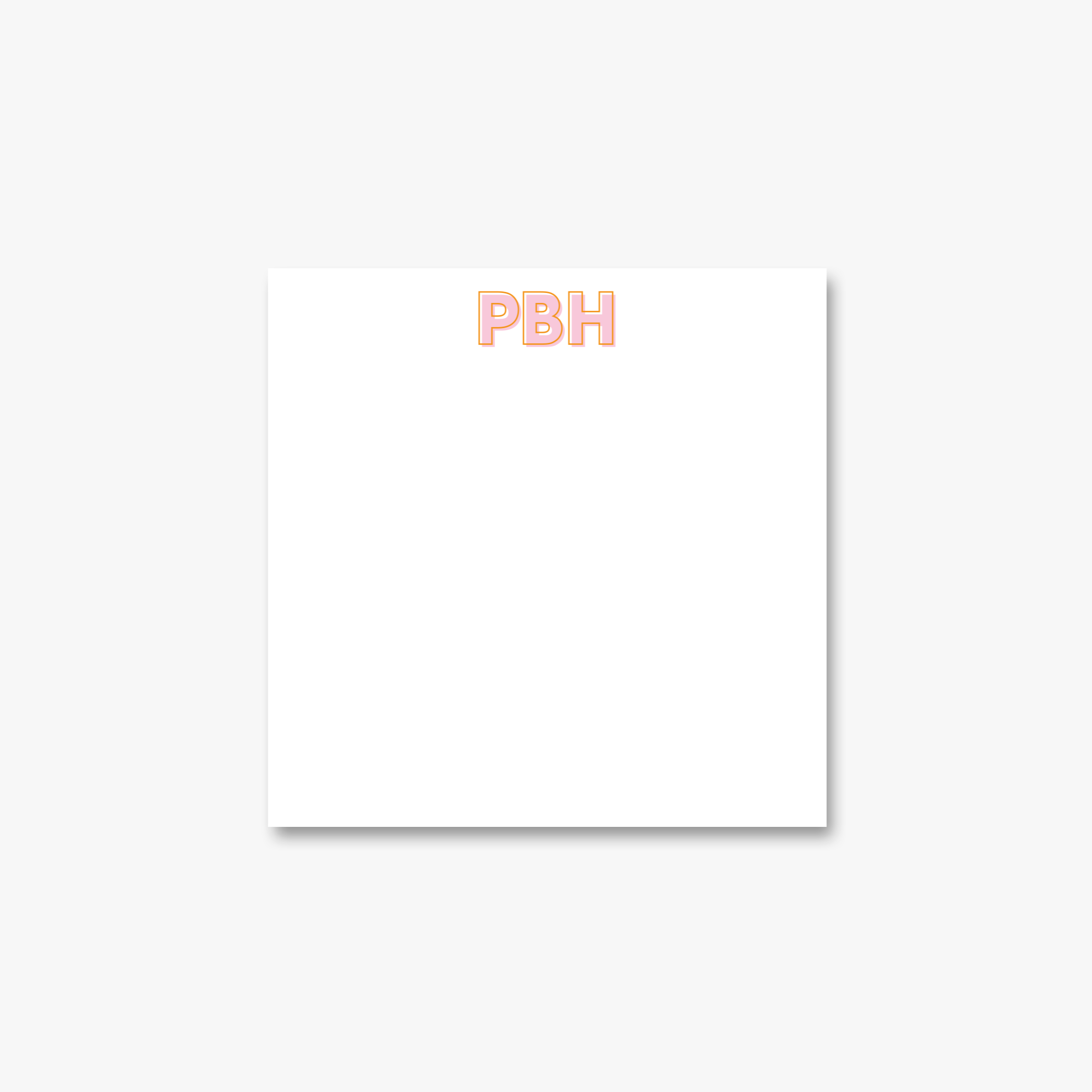 Large Monogram Notepad