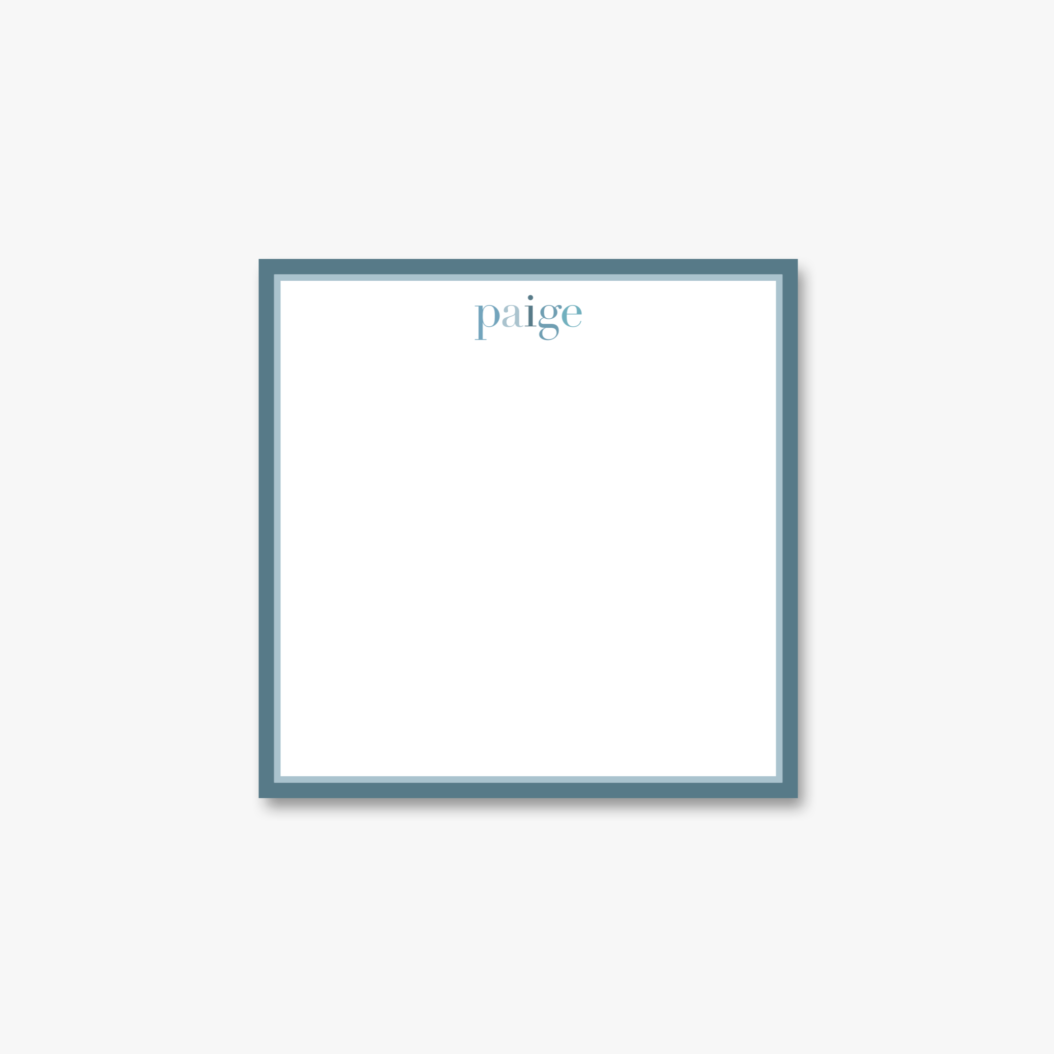 Colorful Name Notepad