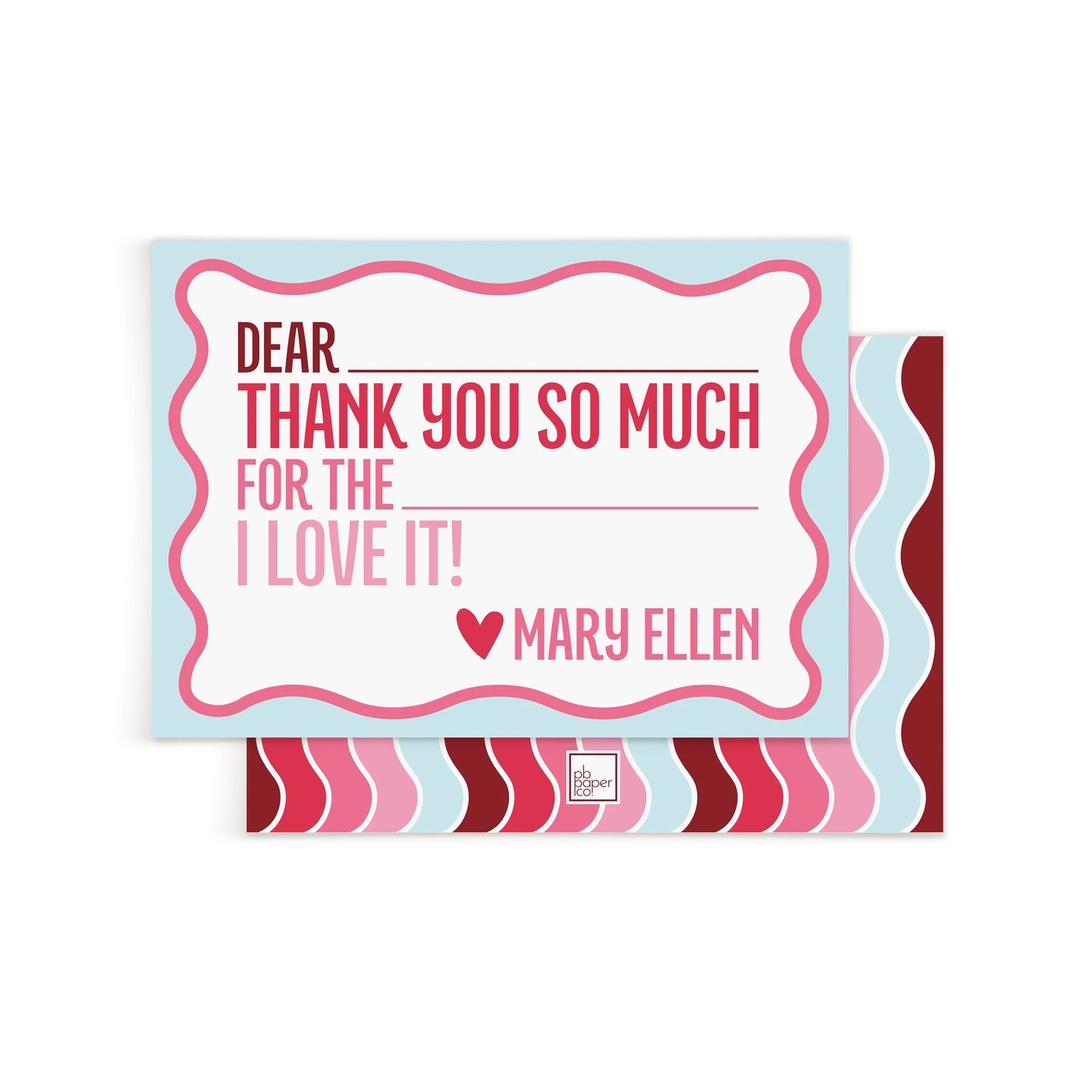 Fill-In Thank You Notes