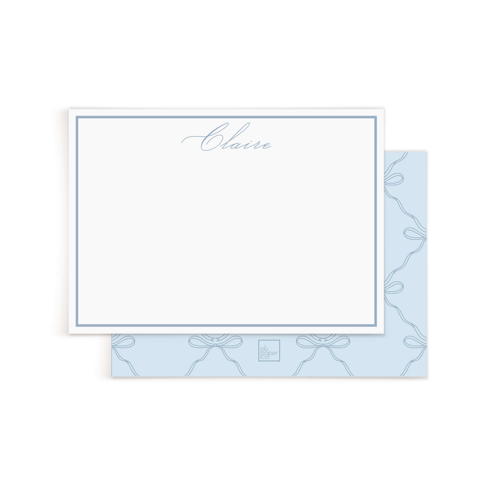 Blue Bow Stationery
