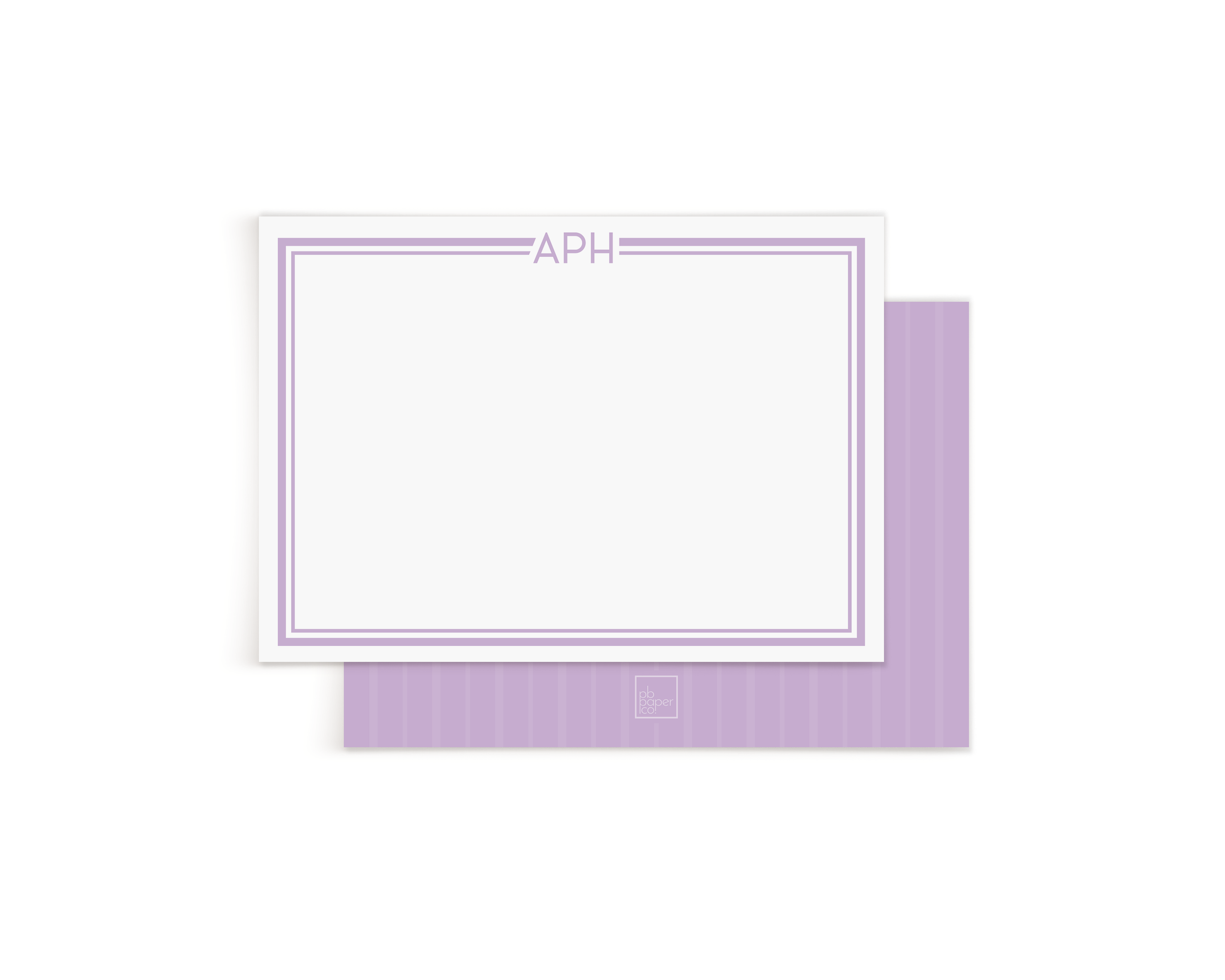 Modern Monogram Stationery