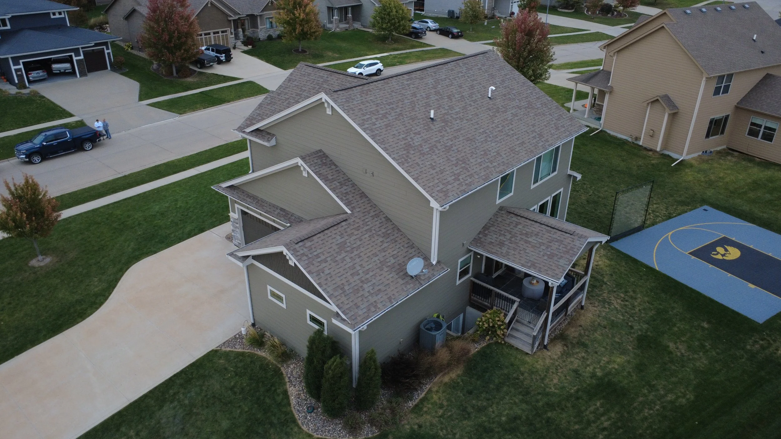 Full exterior refresh including siding, trim, and accent areas for a clean, cohesive finish