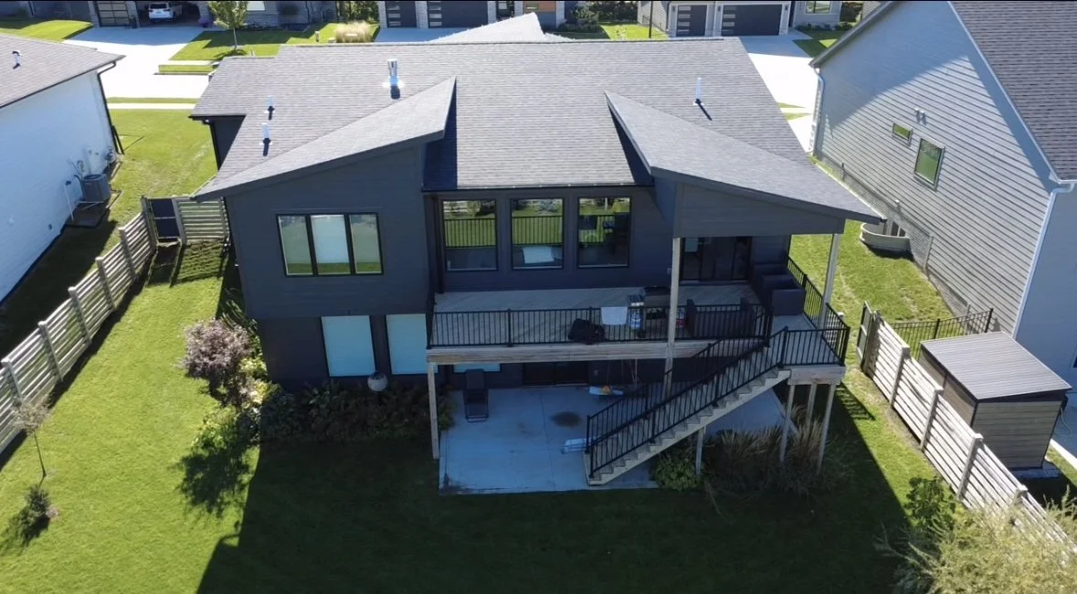 Exterior home painting - front view - Waukee, IA