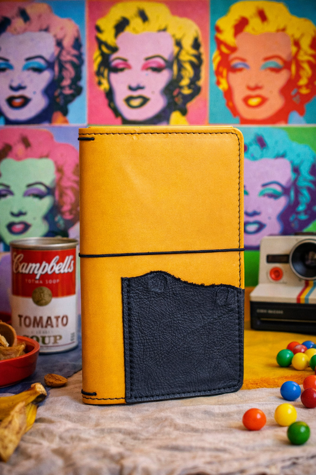 Standard / Wide Leather Travelers Notebook in Yellow Veg Tan | Leather Quill Original (Ready to Ship)