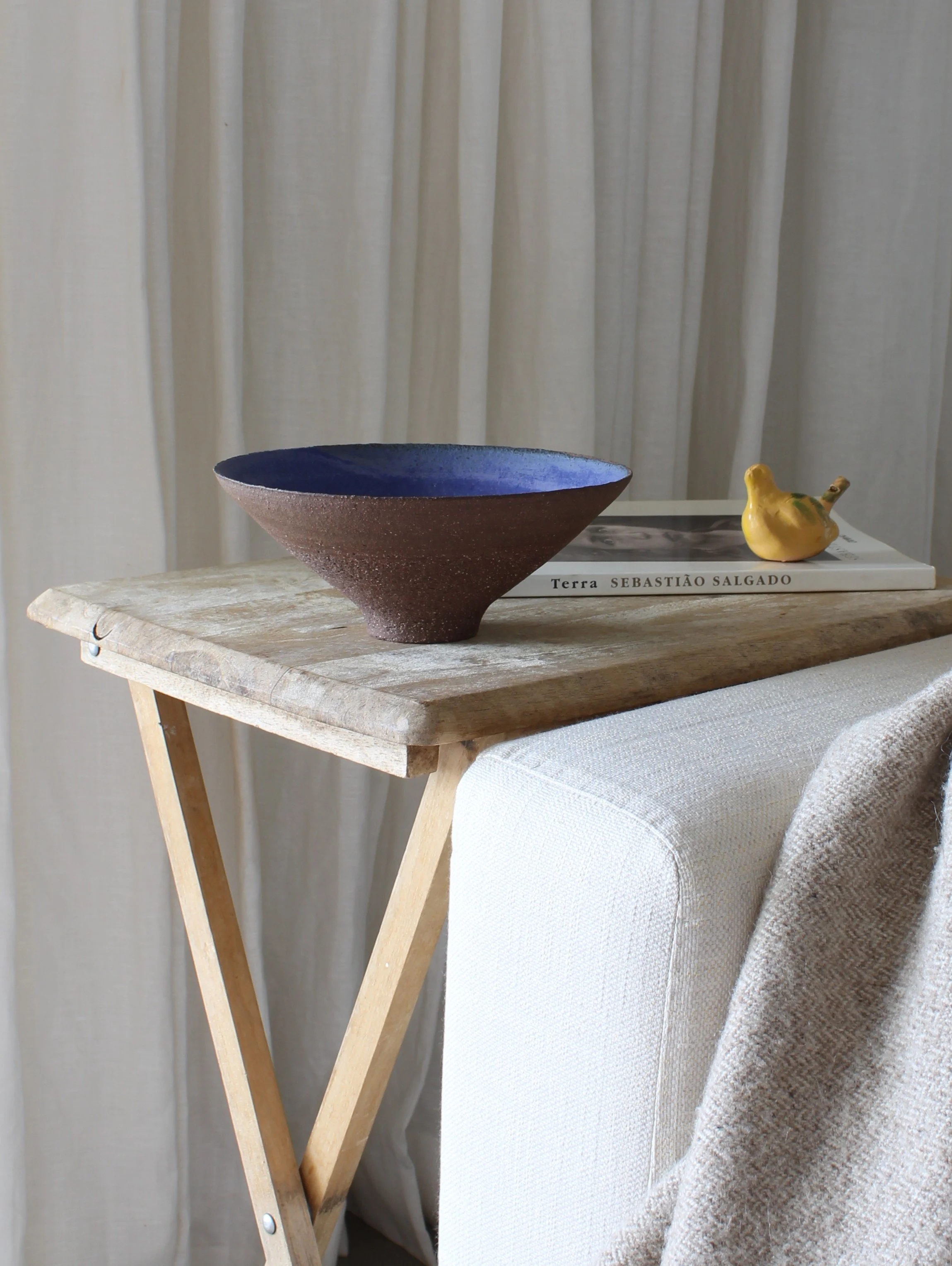 Centro Cónico Azul Cobalto