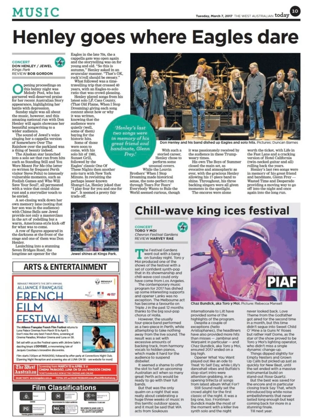 JEWEL AND DON BRING THE THUNDER DOWN UNDER!