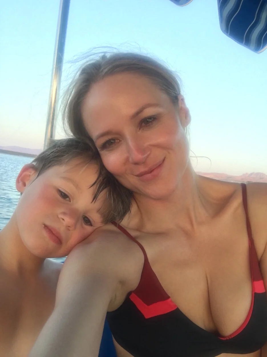 On Lake Las Vegas enjoying the water