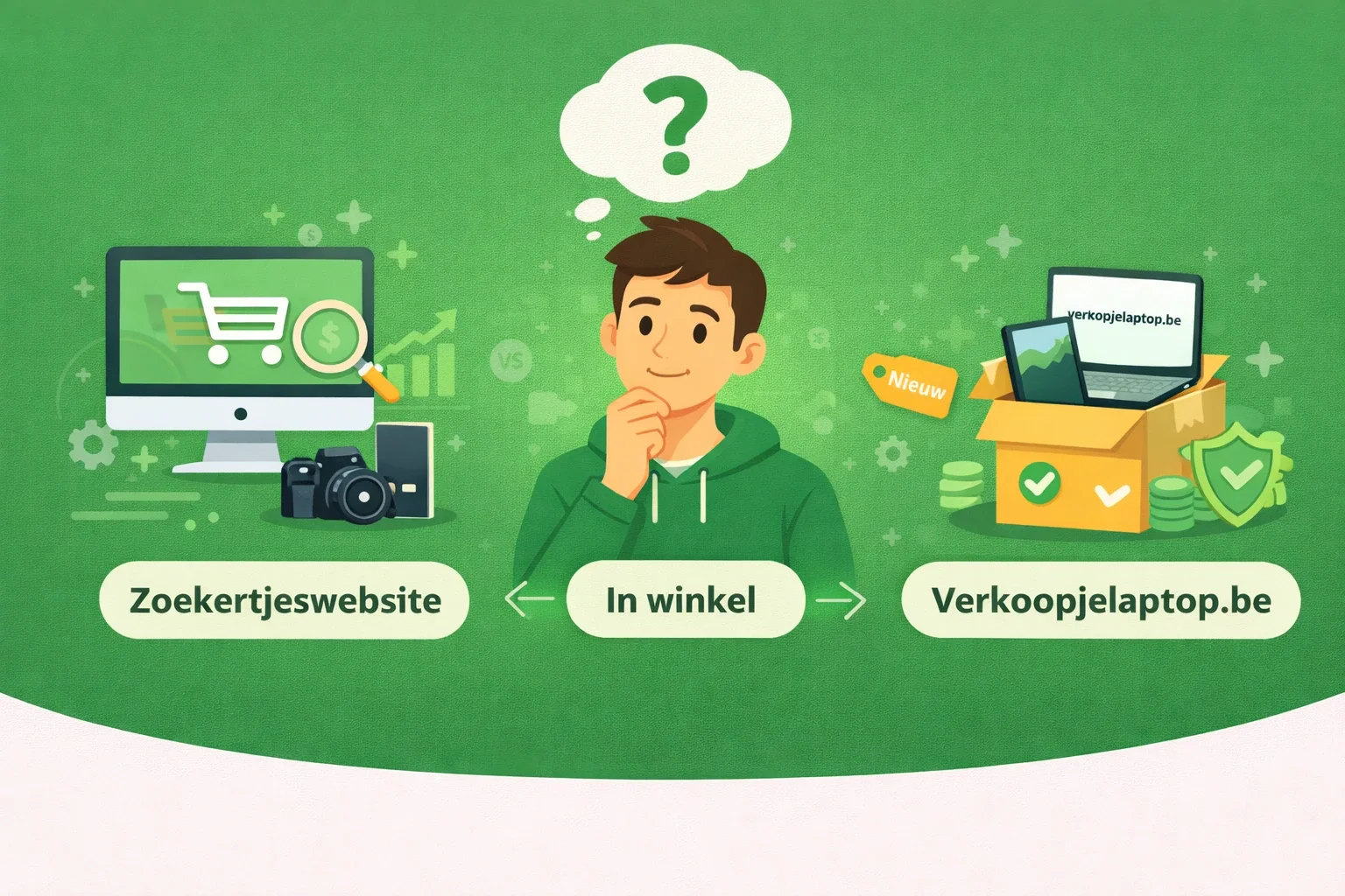 Vergelijking: laptop verkopen via zoekertjes, inruilen of verkoopjelaptop.be