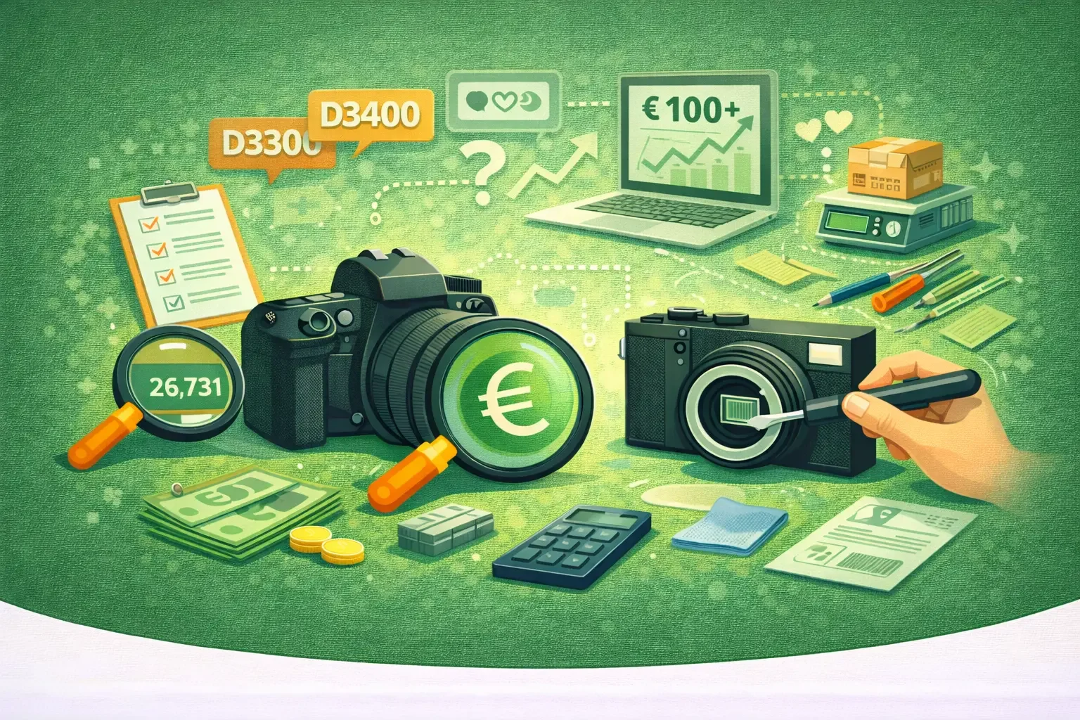 Hoe wordt de waarde van je camera berekend?