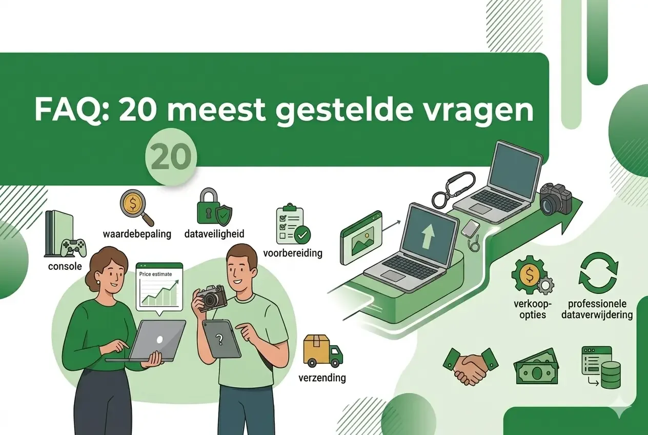 FAQ: de 20 meest gestelde vragen over het verkopen van een laptop of elektronica