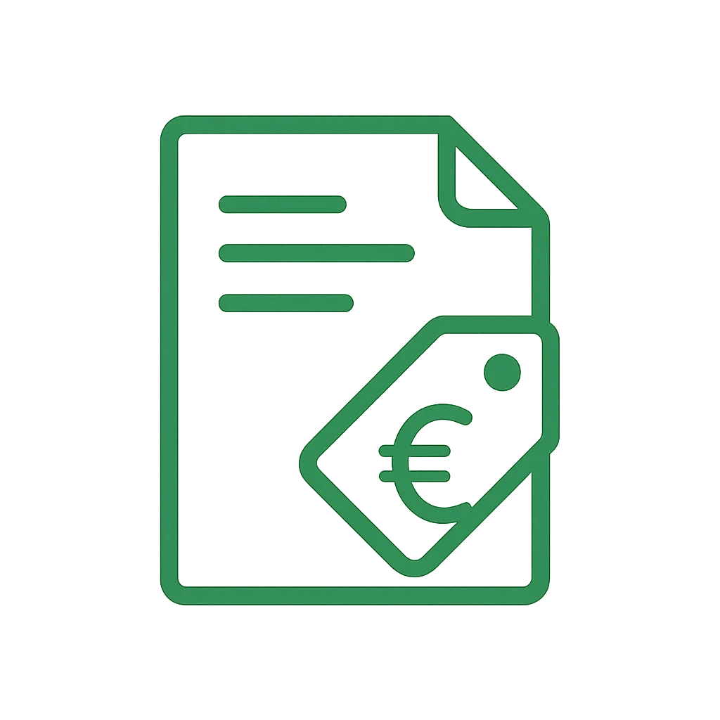 Prijsvoorstel product verkopen