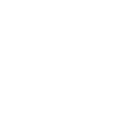 Symbol of three abstract human figures within a circle, representing community or teamwork.
