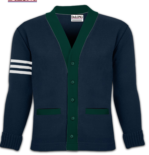 PINE CREEK CARDIGAN LETTER SWEATER