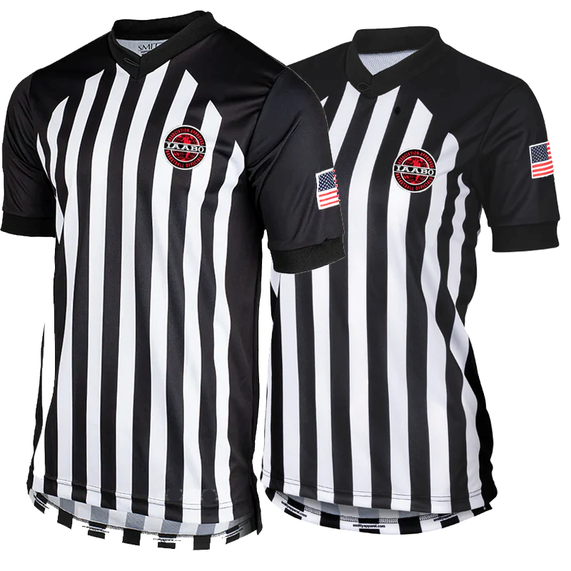 IAABO BOAR 4 BLACK/WHITE V-NECK