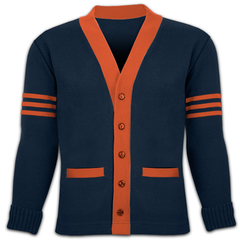 MITCHELL CARDIGAN LETTER SWEATER