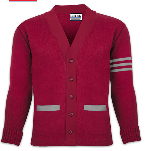 TCA CARDIGAN LETTER SWEATER