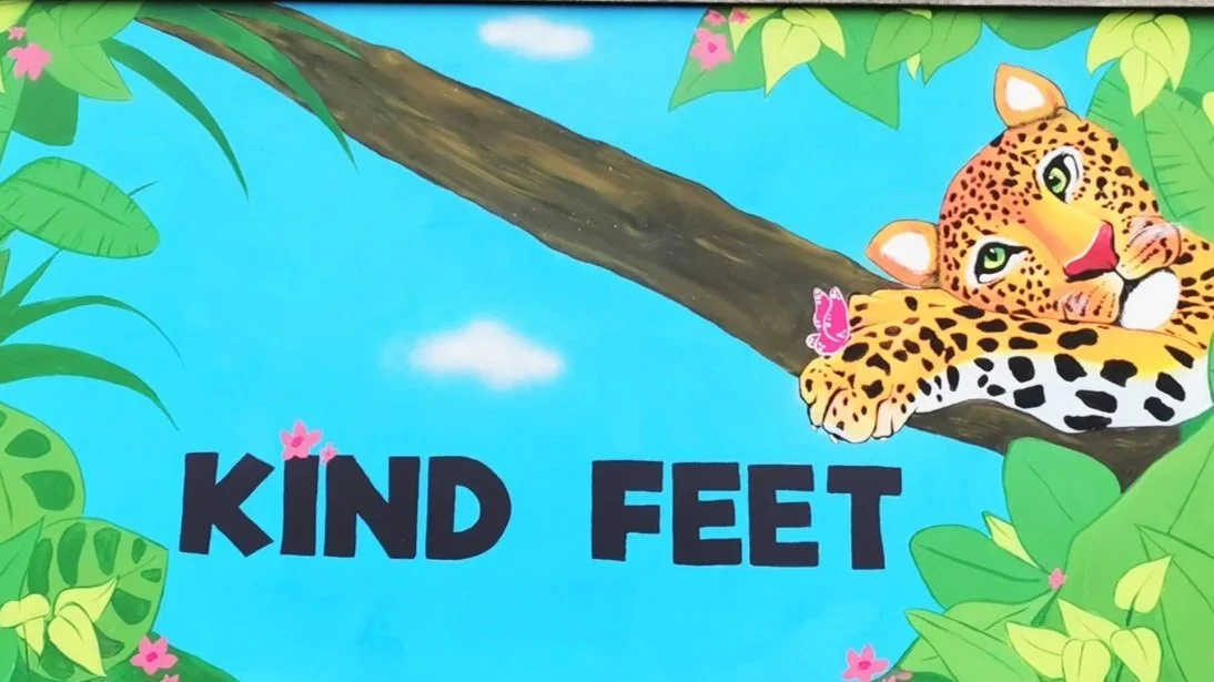 Orlagh Creates School Mural Kind Feet