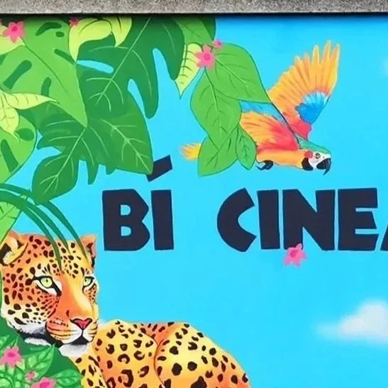 Orlagh Creates Bí Cineálta (Be kind in Irish) mural is one of four murals for a school playground. I painted all the animals together representing all kinds living in harmony together. I chose for a jungle theme for these murals