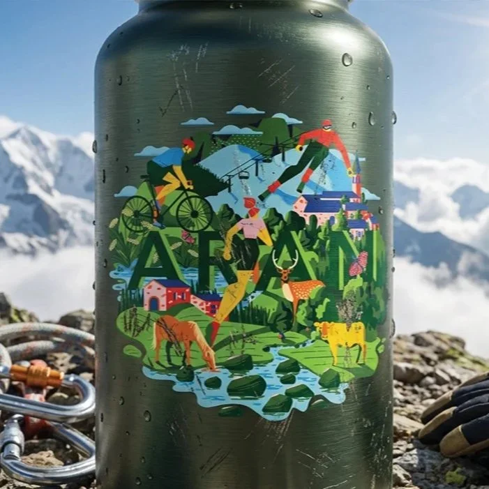 merchandising illustration graphic design bottle